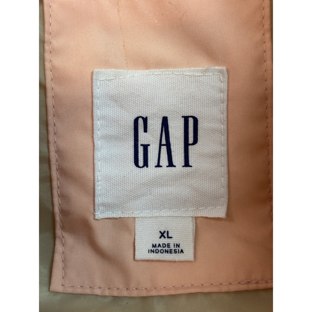 Gap Puffer Vest XL Peach Pink Quilted Full Zip Outerwear Sleeveless Jacket - Picture 8 of 9